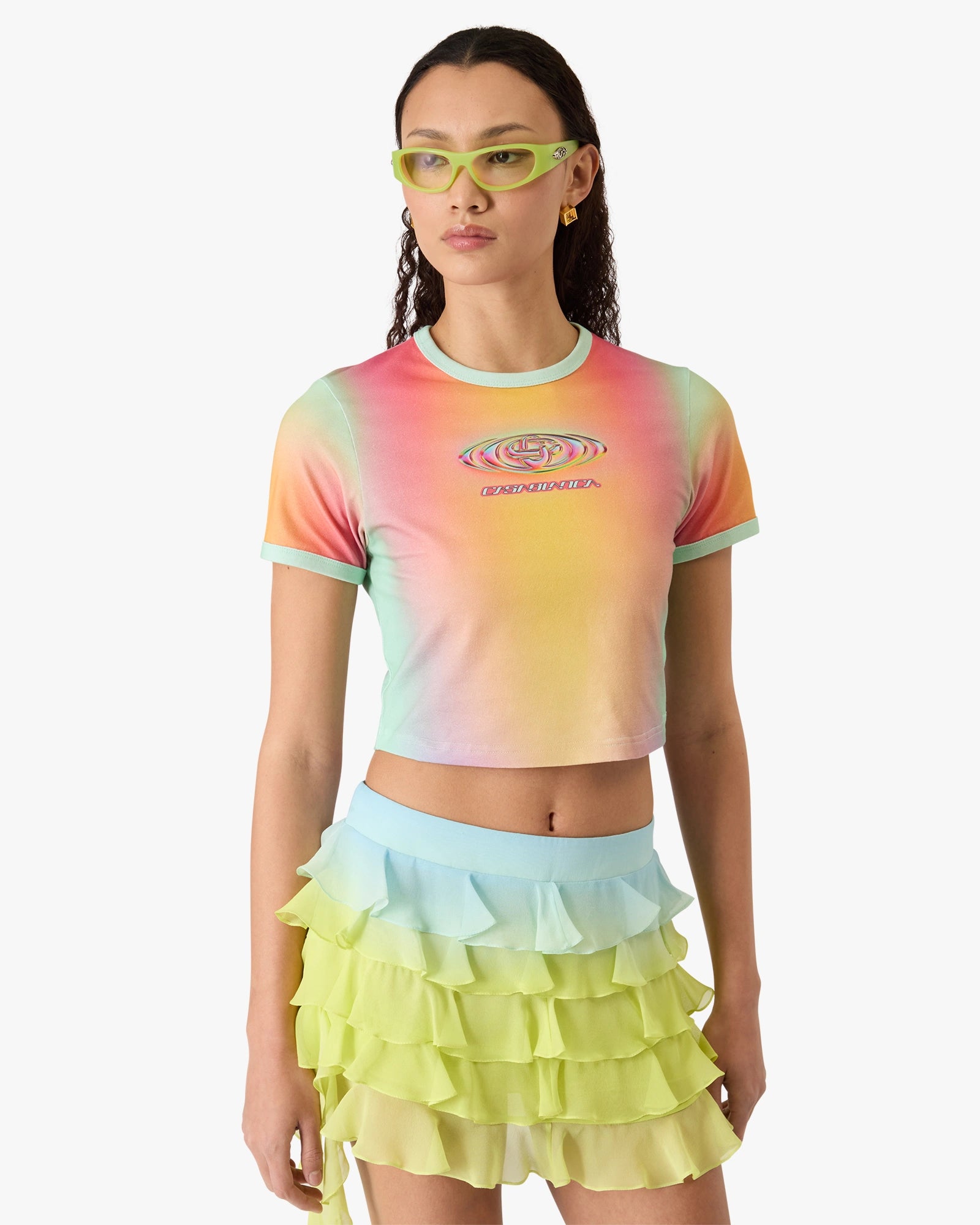 Glass Gradient Printed Baby Short Sleeve T-Shirt