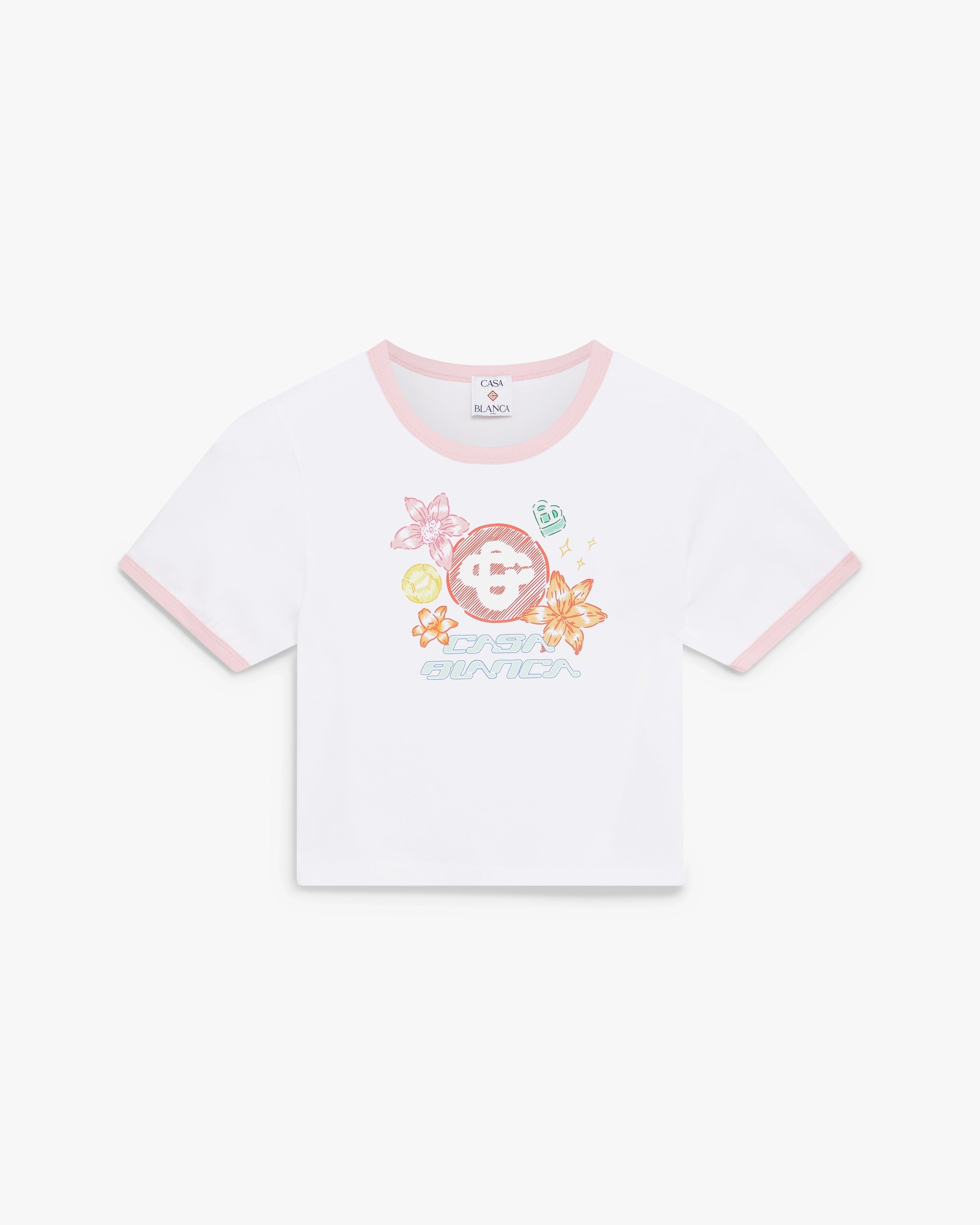 Collage D'Icones Graphiques Ringer Baby Short Sleeve T-Shirt