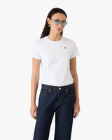 Classic Embroidery Patch Fitted Short Sleeve T-Shirt