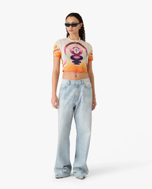 Sporchid Printed Mesh Baby Short Sleeve T-Shirt