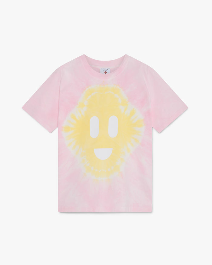 Pink Tie Dye CC Smile Short Sleeve T-Shirt