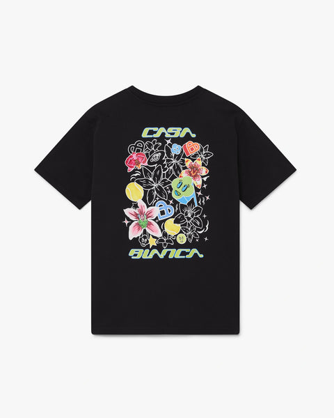 Black Graffiti Short Sleeve T-Shirt | Casablanca Paris