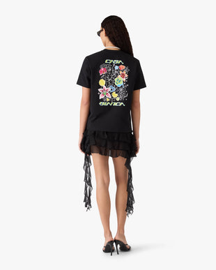 Black Graffiti Short Sleeve T-Shirt