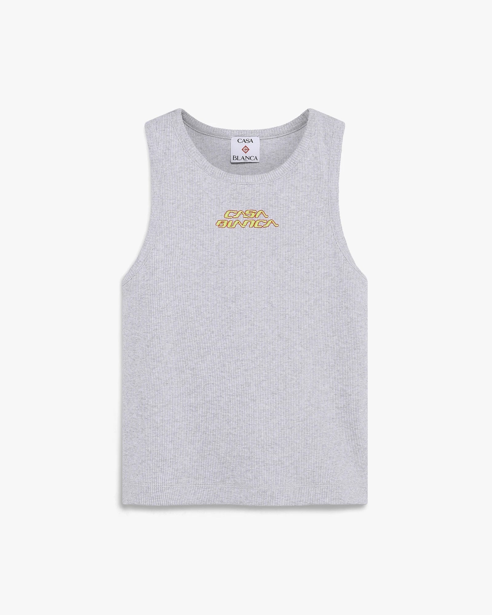 Grey Marle Ribbed Tank Top