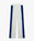 White & Blue Striped Mesh Trousers