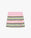 Pink & Green Striped Pleated Mini Skirt