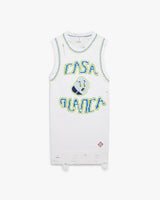 White Handknitted Mini Tank Dress