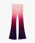 Pink Gradient Ruffle Trousers