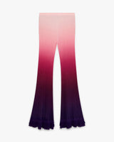 Pink Gradient Ruffle Trousers