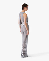 Silver Crochet Mirror Top