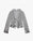 Silver Crochet Mirror Long Sleeve Top