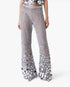 Silver Crochet Mirror Trousers