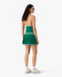 Green Pleated Halter Mini Dress