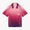 Aubergine Gradient Cuban Collar Short Sleeve Silk Shirt