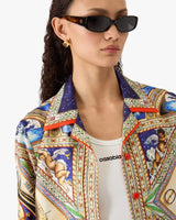 Take Me To Church Cuban Collar Long Sleeve Silk Shirt