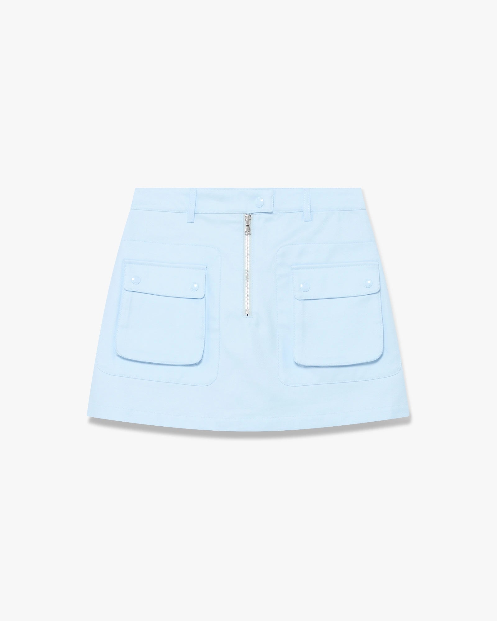 Blue Pocket Mini Skirt