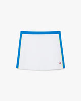 White & Blue Pique Mini Skirt