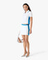 White & Blue Pique Mini Skirt