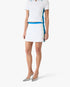 White & Blue Pique Mini Skirt