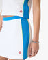 White & Blue Pique Mini Skirt