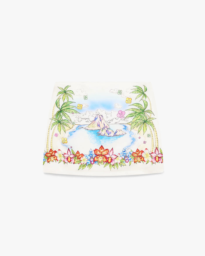 Better Days Silk Satin Mini Skirt