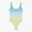 Blue & Yellow Gradient Swimsuit