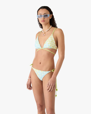 Optic Drop String Beaded Bikini Bottom
