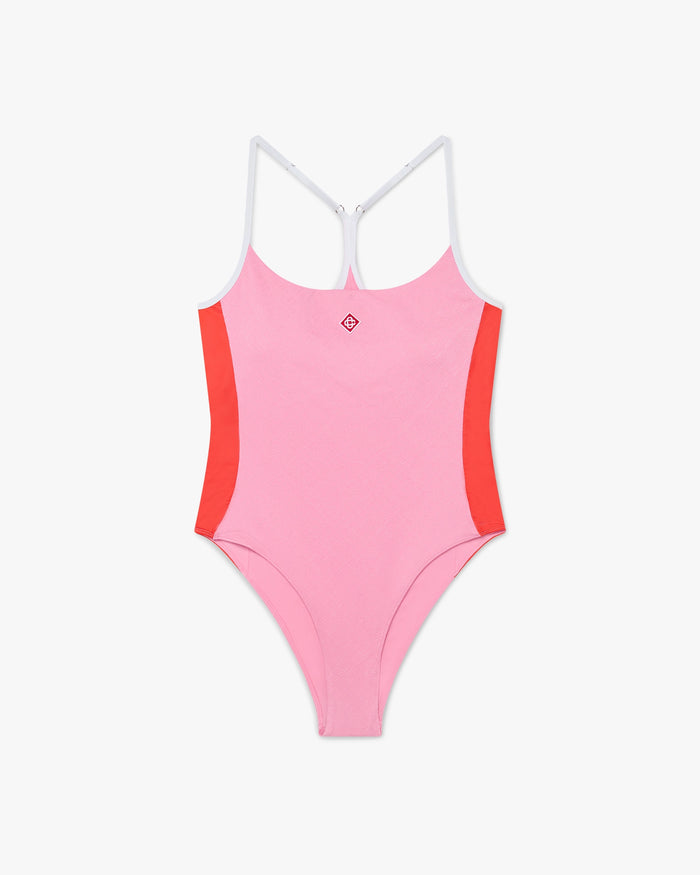 Pink Monogram Swimsuit