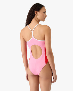 Pink Monogram Swimsuit