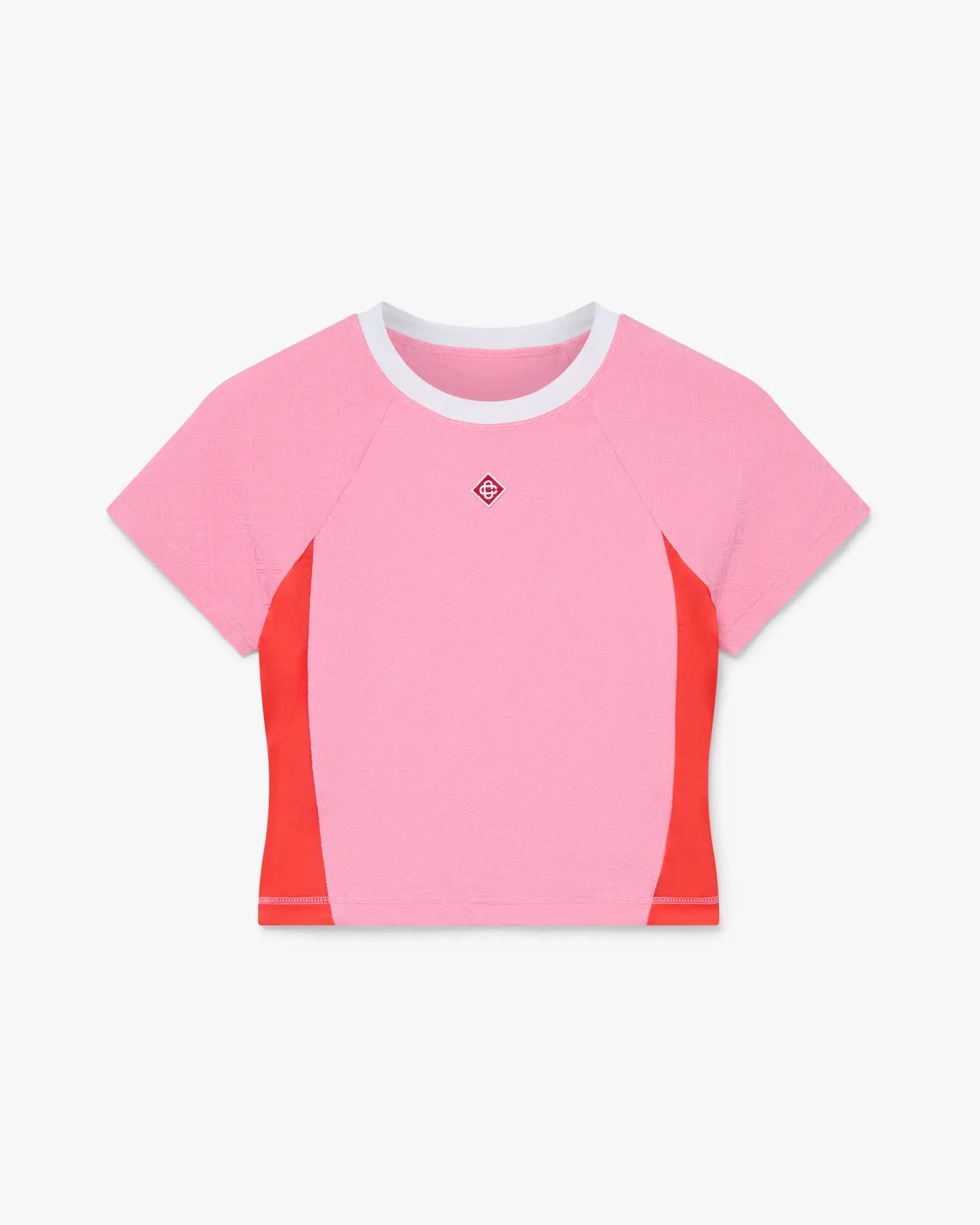 Pink Monogram Short Sleeve Rash Top