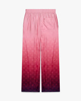 Aubergine Gradient Icon Logo Silk Trousers