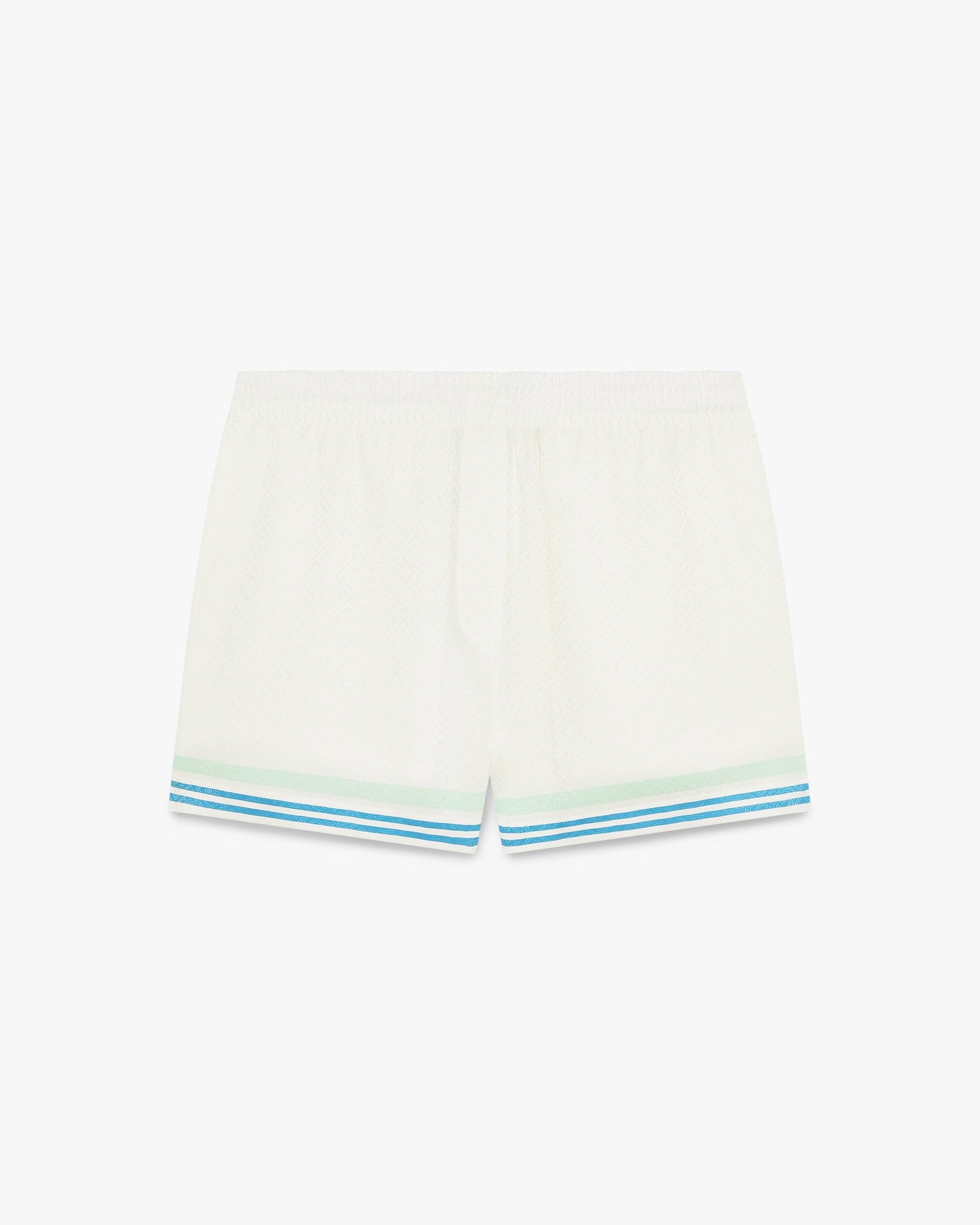 Floral CC Smile Monogram Jaquard Silk Shorts