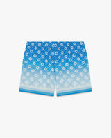 Blue Gradient Silk Shorts