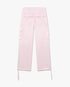 Pink Monogram Satin Cargo Trousers