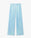 Blue Hotfix Silk Satin Trousers