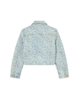 Bleached Classic Monogram Denim Jacket