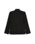 Black Curved Tailored Jacket