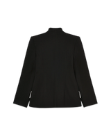 Black Curved Tailored Jacket