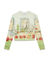 L'Appartement De Reve Printed Crew Neck Jumper