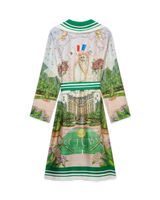 Tennis Club Prive Printed Silk Robe