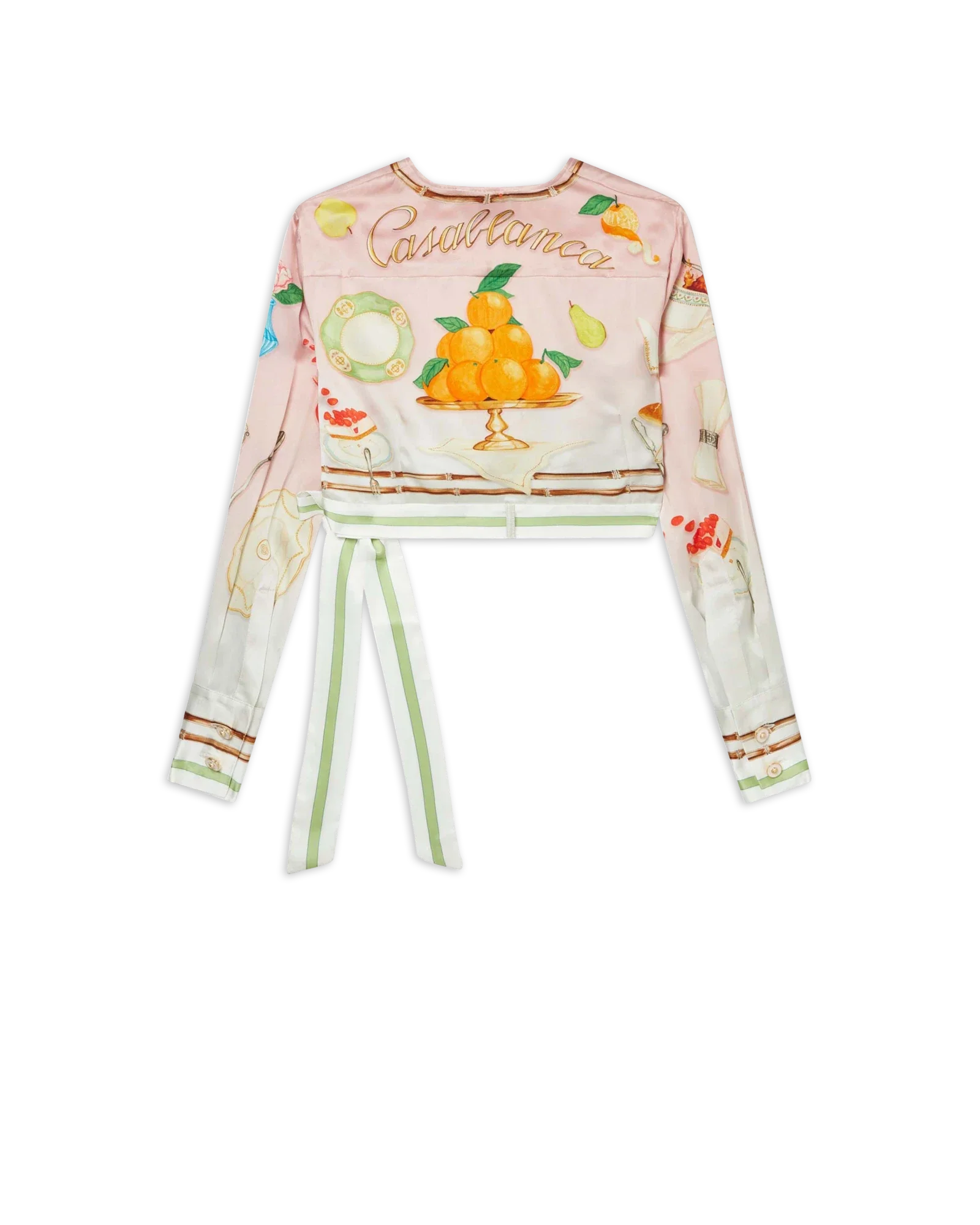Ne Pas Deranger Wrap Long Sleeve Blouse