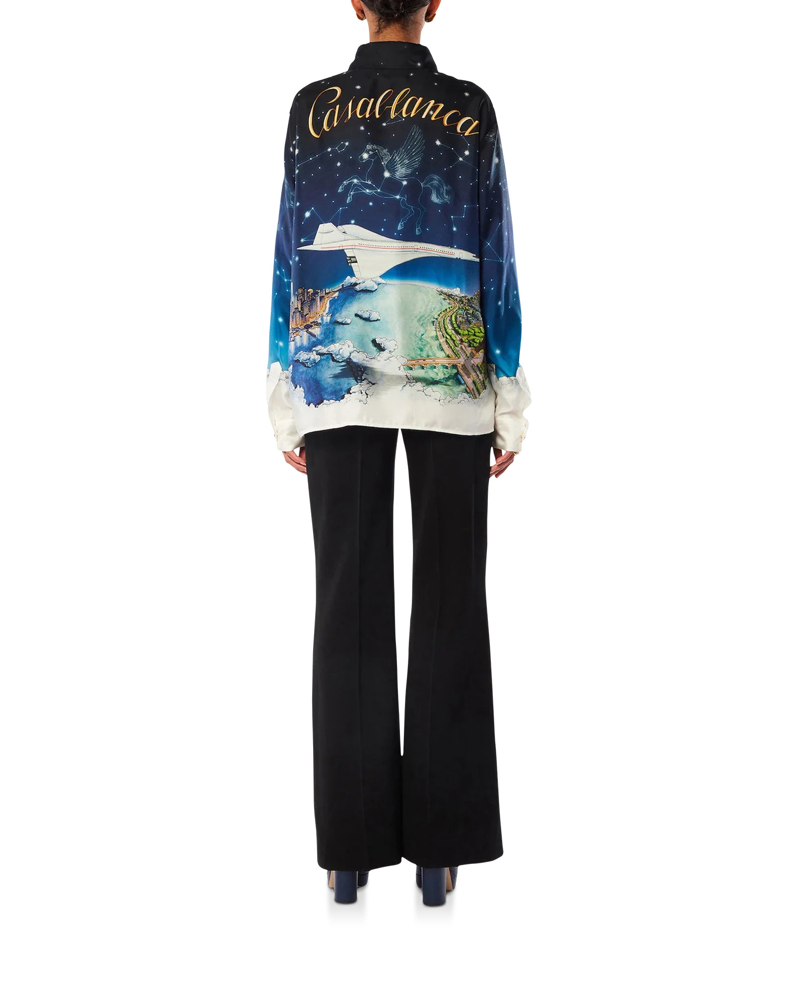 Vol De Nuit Silk Shirt
