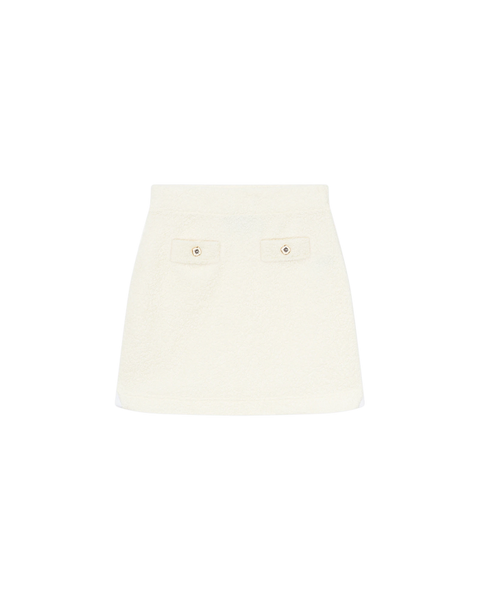 Off-White Terry Mini Skirt