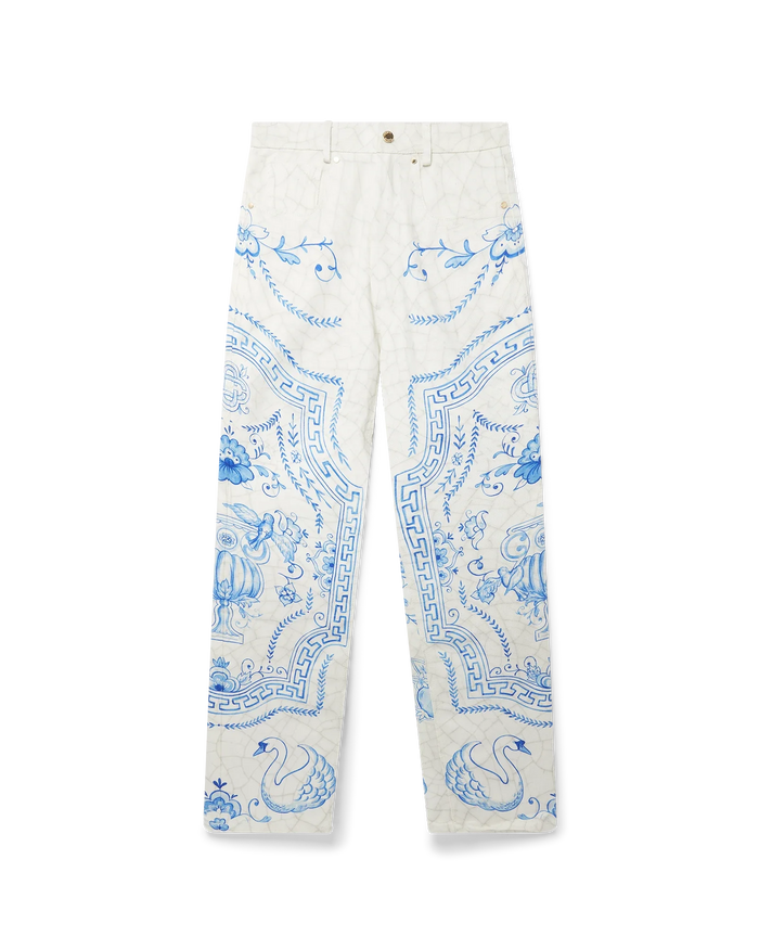 Plat A Dessert Printed Straight Leg Jeans