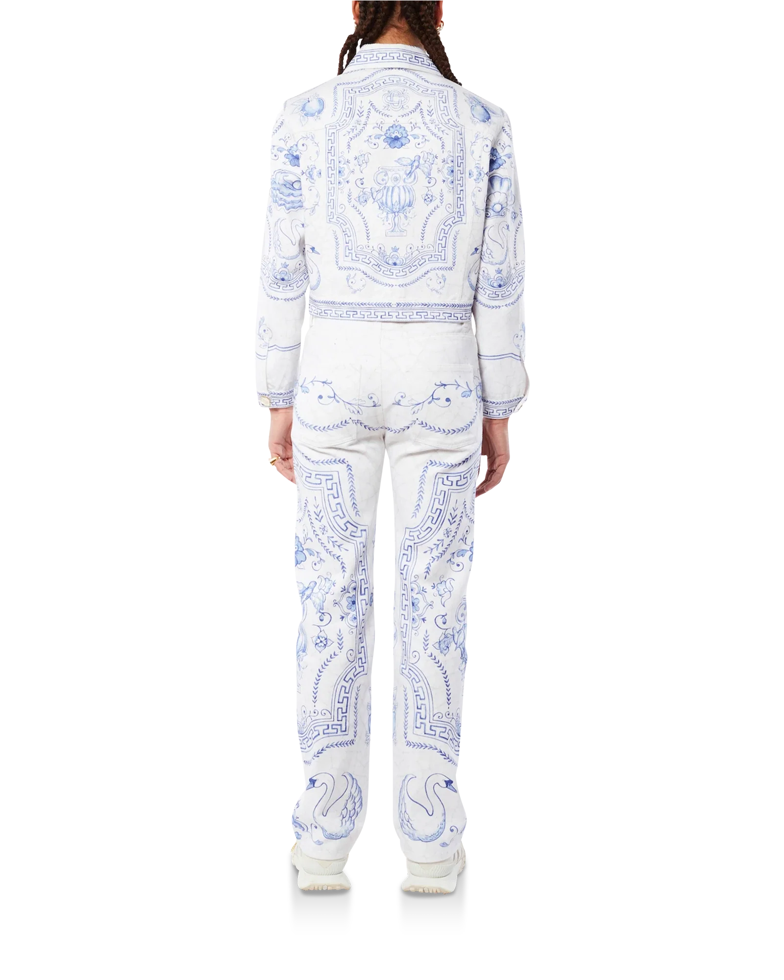Plat A Dessert Printed Straight Leg Jeans