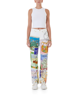 Souvenirs De Vacances Printed Straight Leg Jeans