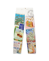 Souvenirs De Vacances Printed Straight Leg Jeans