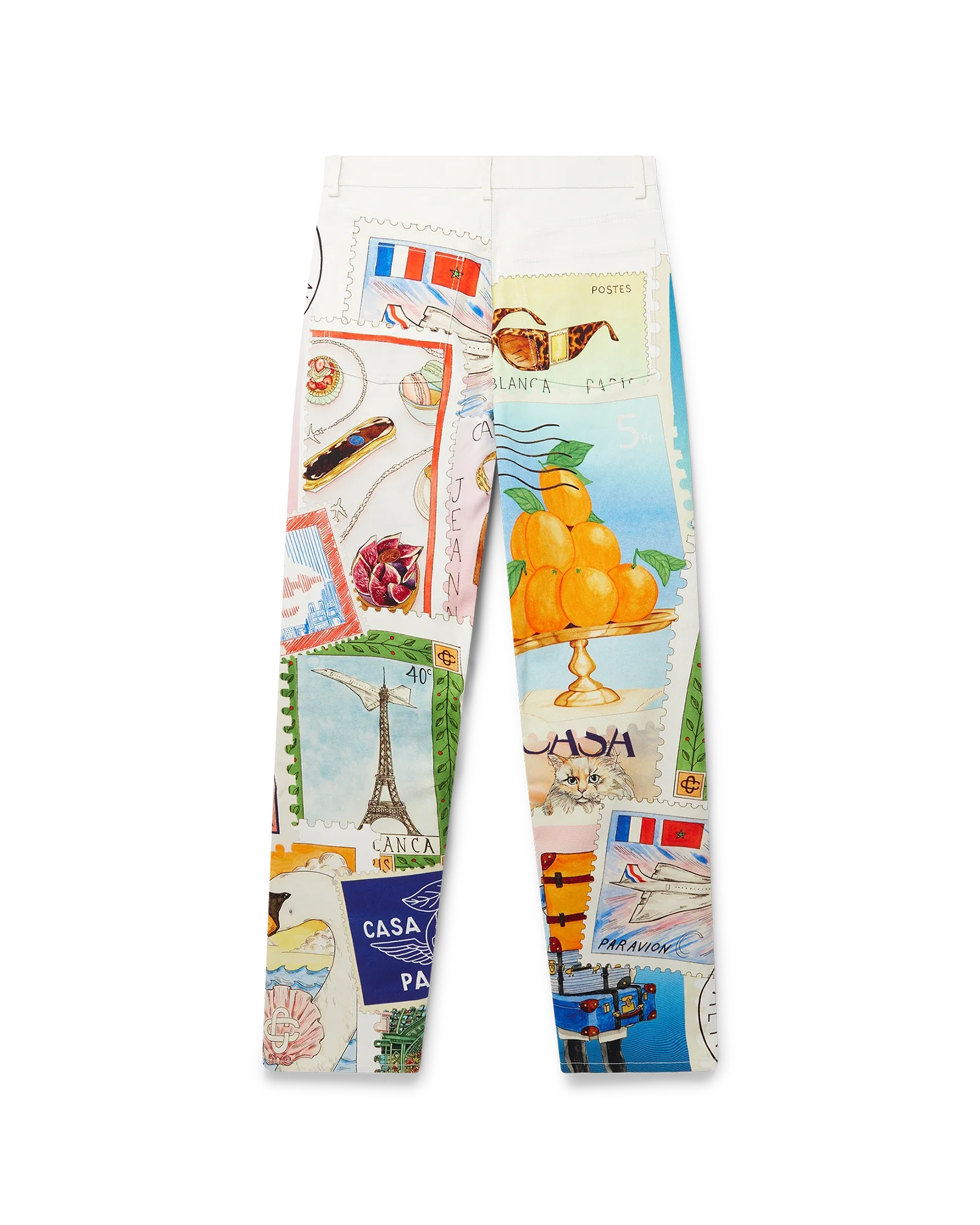 Souvenirs De Vacances Printed Straight Leg Jeans