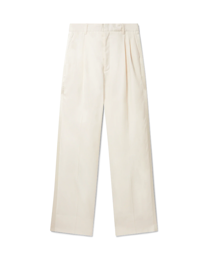 Off white wide leg trousers hot sale