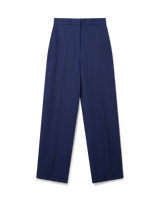 Navy Wide Leg Trousers